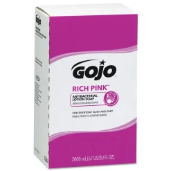 GOJO Industries RICH PINK Floral Scent 2000 mL Antibacterial Lotion Soap Refill for PRO TDX Dispenser (4/Carton)
