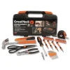 Great Neck 12.38 in. x 3 in. x 7.25 in. Homeowner's 39-Piece Tool Set with Carry Case