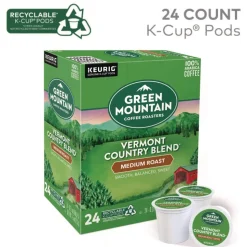 Green Mountain Coffee 5000355581 Coffee K-Cups - Vermont Country Blend (96/Carton)