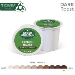 Green Mountain Coffee 5000330108 Coffee K-Cups - French Roast (96/Carton)