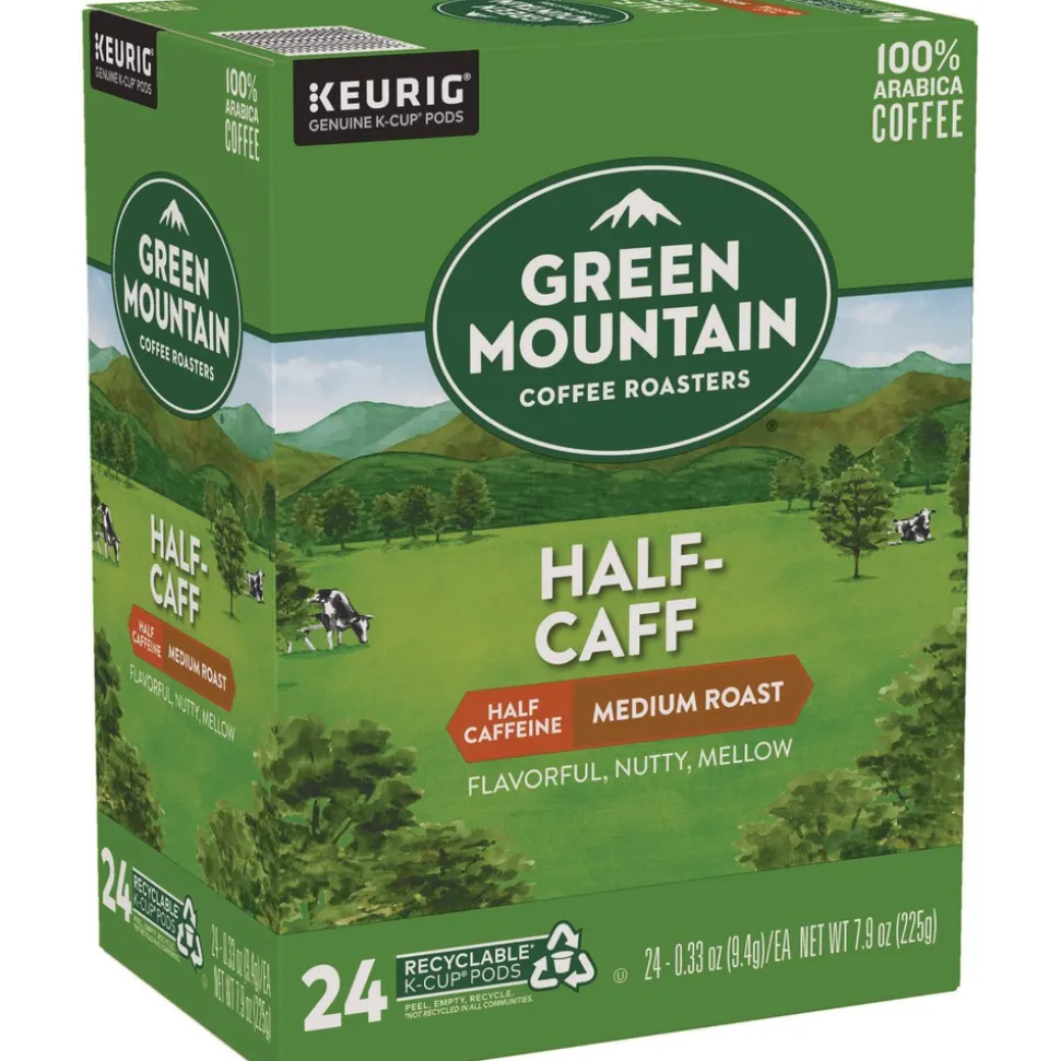 Green Mountain Coffee 5000330138 Coffee K-Cups - Half-Caff (96/Carton)