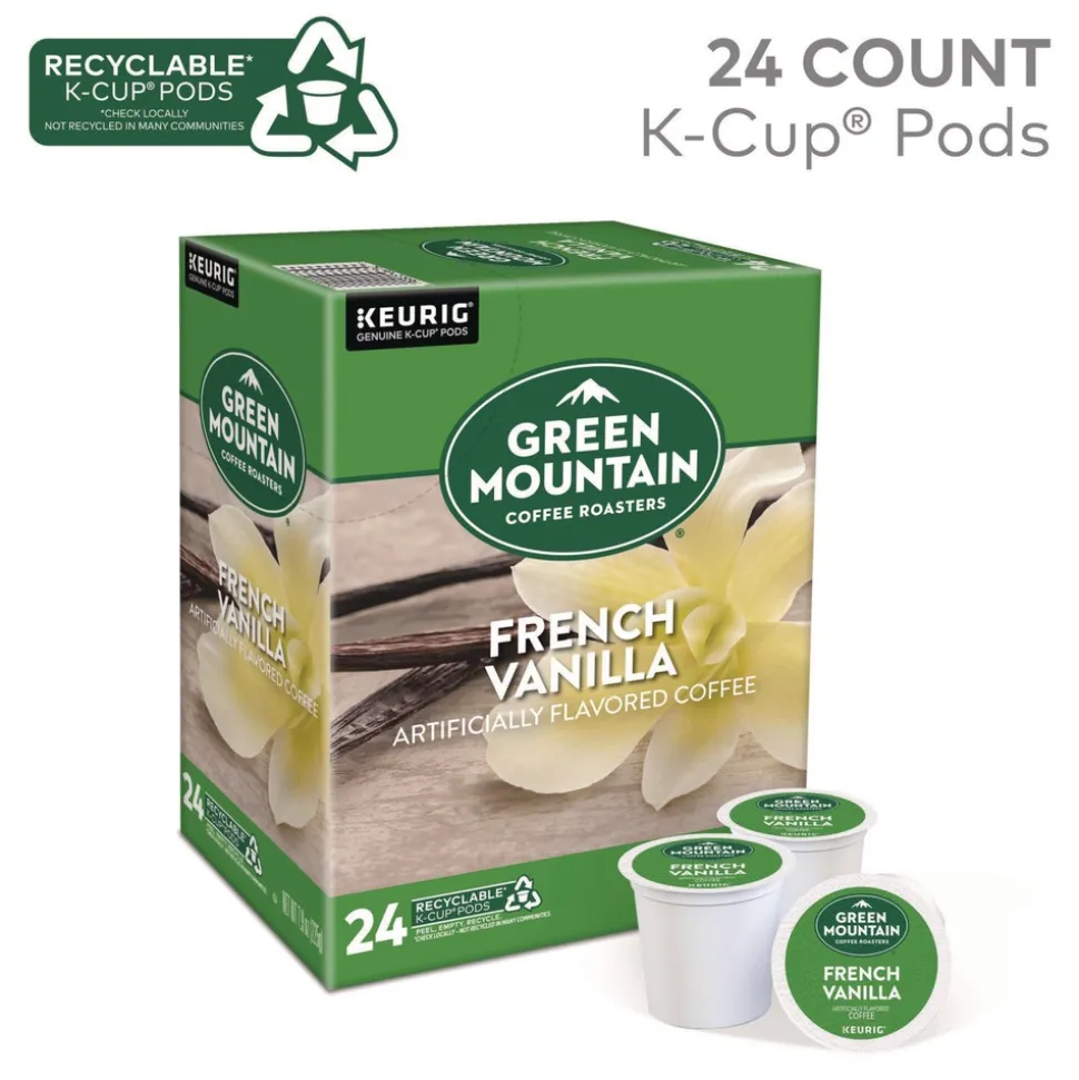 Green Mountain Coffee 5000330112 Coffee K-Cup Pods - French Vanilla (96/Carton)