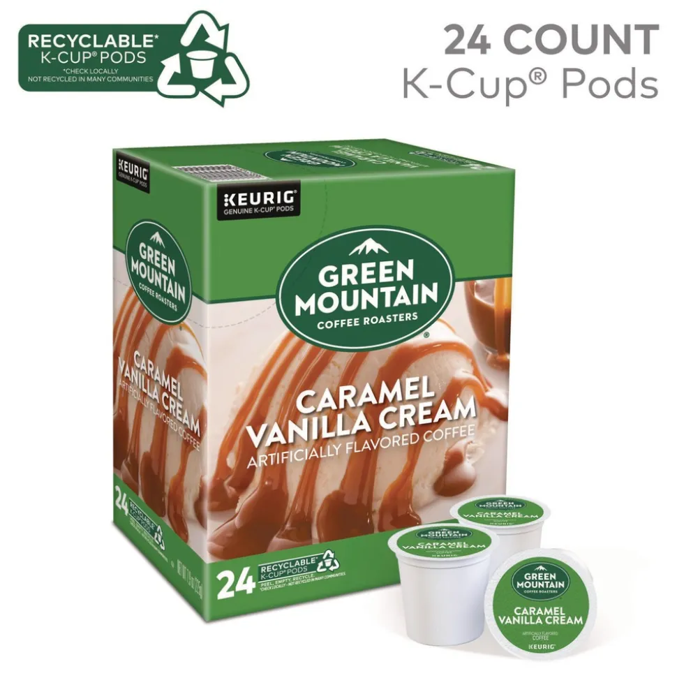 Green Mountain Coffee 5000330109 Coffee K-Cups - Caramel Vanilla Cream (96/Carton)