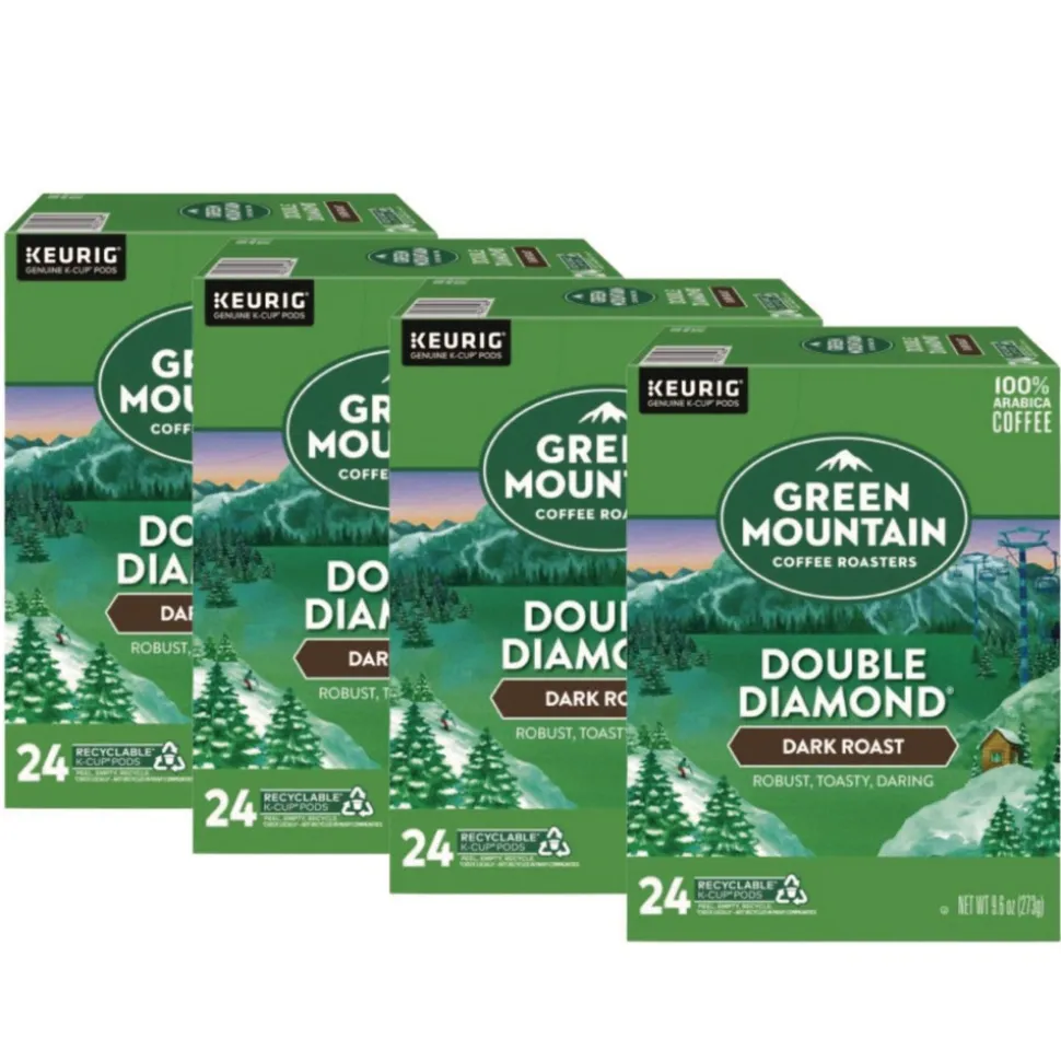 Green Mountain Coffee 5000330051 Coffee K-Cups - Double Black Diamond Extra Bold (96/Carton)