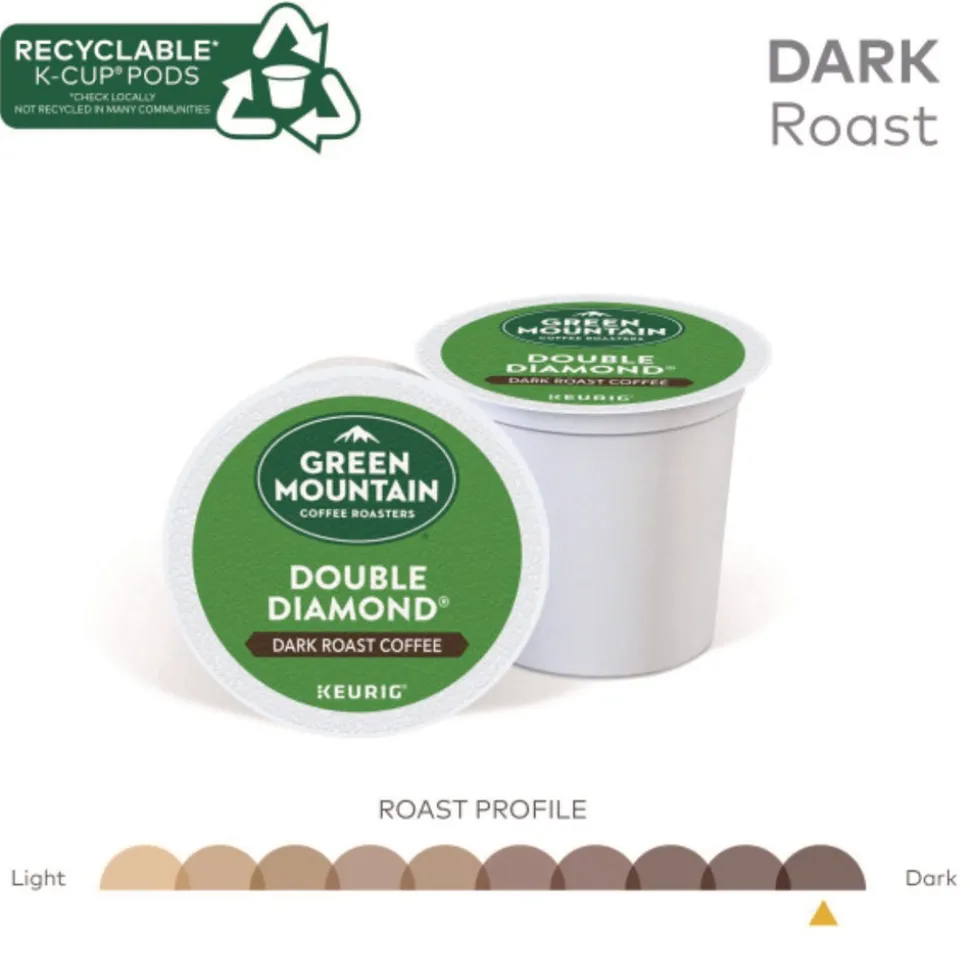 Green Mountain Coffee 5000330051 Coffee K-Cups - Double Black Diamond Extra Bold (96/Carton)