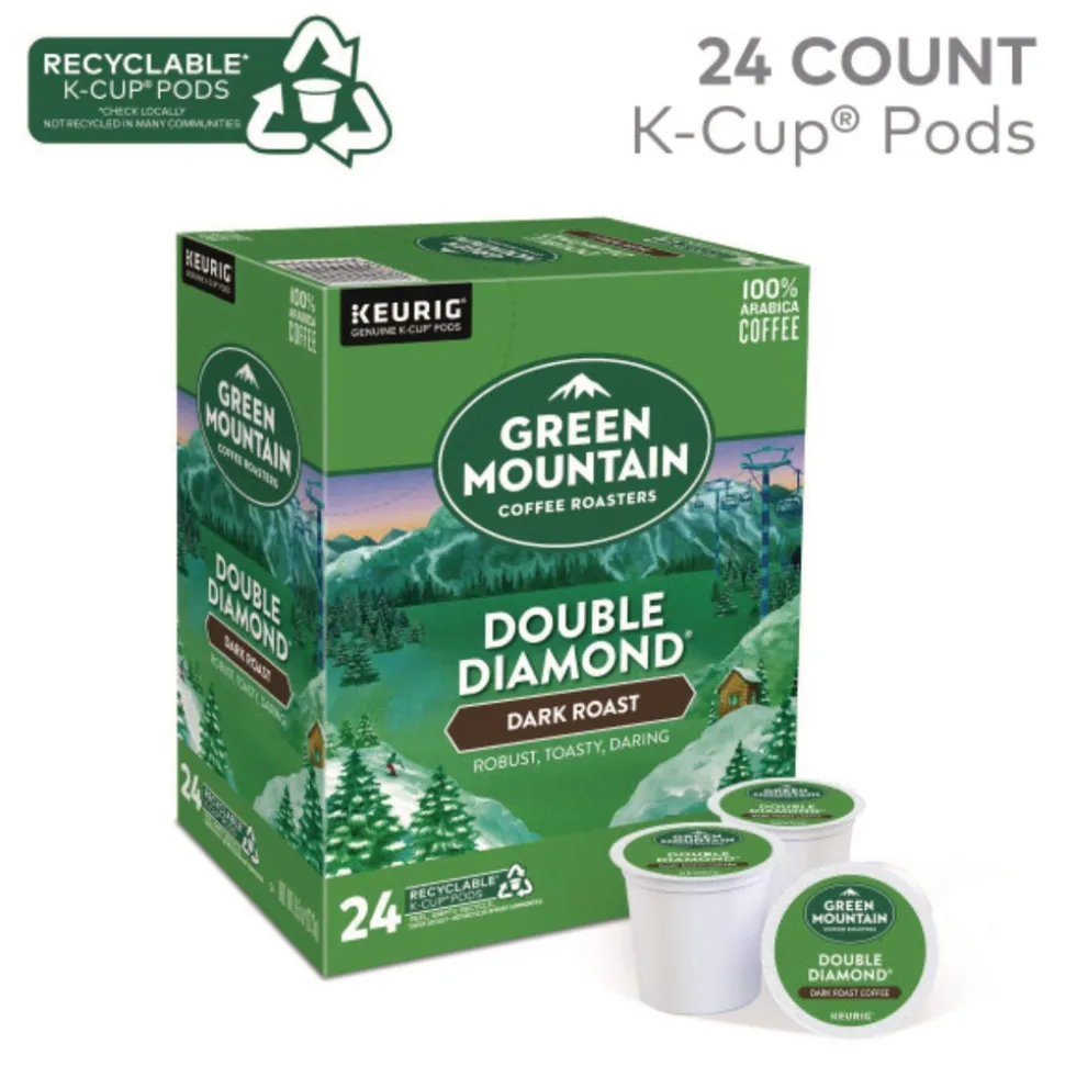 Green Mountain Coffee 5000330051 Coffee K-Cups - Double Black Diamond Extra Bold (96/Carton)