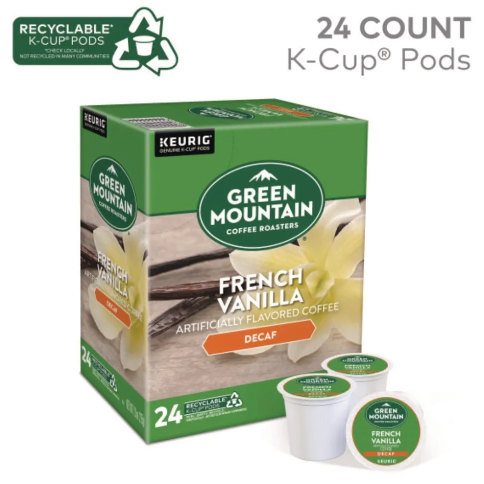 Green Mountain Coffee 5000330142 Coffee K-Cups - French Vanilla Decaf (96/Carton)