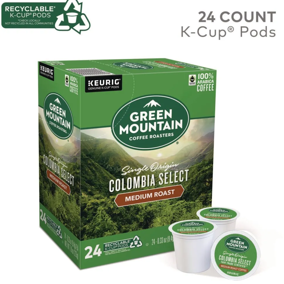 Green Mountain Coffee 5000330056 Fair Trade Coffee K-Cups - Colombian Select (96/Carton)