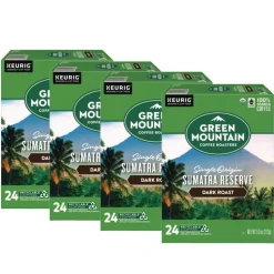 Green Mountain Coffee 5000366637 Fair Trade Coffee K-Cups - Organic Sumatran Extra Bold (96/Carton)