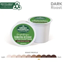 Green Mountain Coffee 5000366637 Fair Trade Coffee K-Cups - Organic Sumatran Extra Bold (96/Carton)