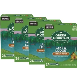 Green Mountain Coffee 5000359049 Medium Roast Coffee K-Cups - Lake and Lodge (96/Carton)