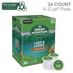 Green Mountain Coffee 5000359049 Medium Roast Coffee K-Cups - Lake and Lodge (96/Carton)