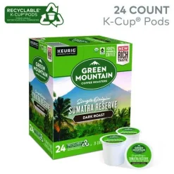 Green Mountain Coffee Fair Trade Coffee K-Cups - Organic Sumatran Extra Bold (24/Box)