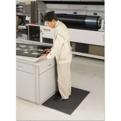 Guardian 24 x 36 Air Step Antifatigue Polypropylene Mat - Black
