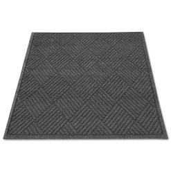 Guardian EcoGuard 36 in. x 48 in. Diamond Floor Mat - Rectangular Charcoal