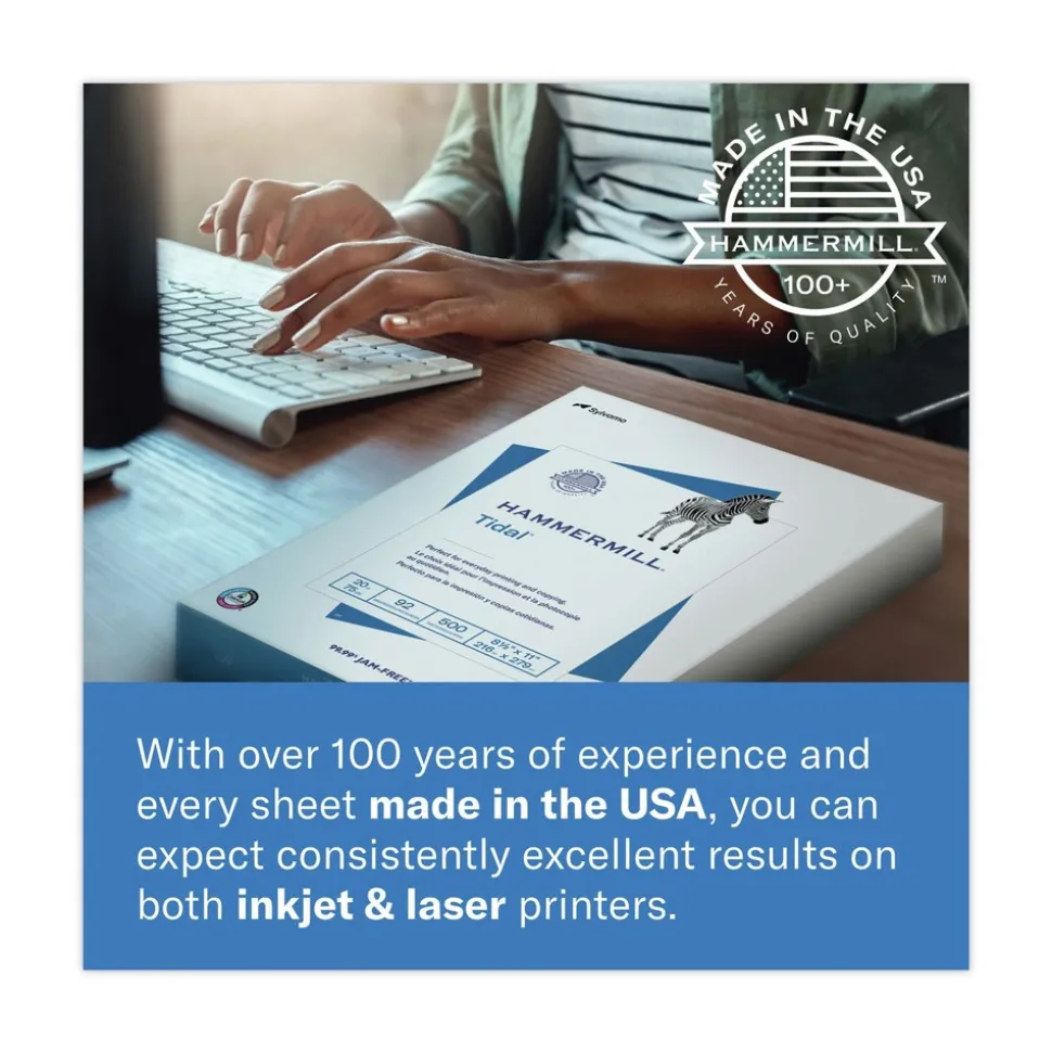 Hammermill Premium Color Copy 28 lbs. 8.5 in. x 11 in. Print Paper - 100 Bright White (500/Ream, 5 Reams/Carton)