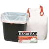 Handi-Bag 1516848 13 Gallon 0.6 Mil, 24 in. x 27.4 in. Drawstring Kitchen Bags - White (300/Carton)