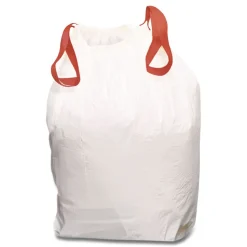 Handi-Bag 1516848 13 Gallon 0.6 Mil, 24 in. x 27.4 in. Drawstring Kitchen Bags - White (300/Carton)