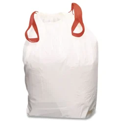 Handi-Bag 24 in. x 27.38 in. 13-Gallon Drawstring Kitchen Bags - White (50/Box)