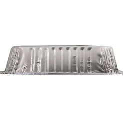 Handi-Foil 4048-35-500 7.88 in. x 7.88 in. x 1.31 in. Aluminum 8 in. Square Cake Pan - Silver (500/Carton)