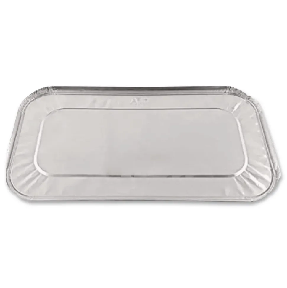Handi-Foil 6.4 in. x 12.7 in. x 0.5 in. Steam Pan Foil Lids for One-Third Size Pan (200/Carton)