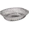 Handi-Foil HFA 32400-100 14.43 in. x 3.12 in. x 17.68 in. 272 oz. Giant Rack Aluminum Roaster Pan - Silver (100/Carton)
