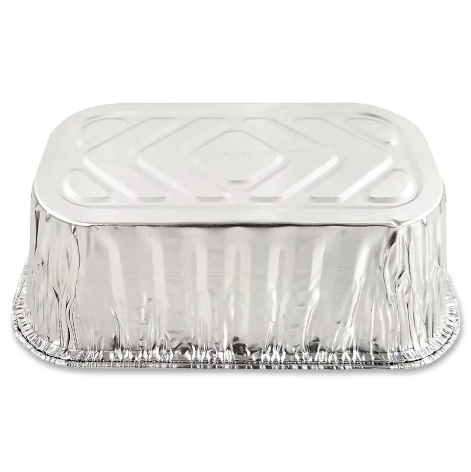 Handi-Foil HFA 31730 5.72 in. x 3.31 in. x 2.03 in. 1 lbs. Capacity Aluminum Baking Pan (200/Carton)