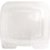 Handi-Foil HFA 6091S-250 8 in. x 3 in. x 8.87 in. 46 oz. Handi-Lock Plastic Food Container - Clear (250/Carton)