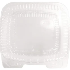 Handi-Foil 6010S-200 8.63 in. x 3 in. x 9 in. 60 oz. Handi-Lock Plastic Food Container - Clear (200/Carton)