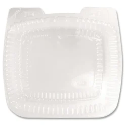 Handi-Foil 6010S-200 8.63 in. x 3 in. x 9 in. 60 oz. Handi-Lock Plastic Food Container - Clear (200/Carton)