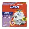 Hefty 23.75 in. x 24.88 in. 13 gal. Ultra Strong Scented Drawstring Tall Kitchen Bags - Lavender/Vanilla, White (330/Carton)