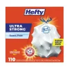 Hefty 23.75 in. x 24.88 in. 13 gal. Ultra Strong Drawstring Tall Kitchen Trash Bags - White (330/Carton)