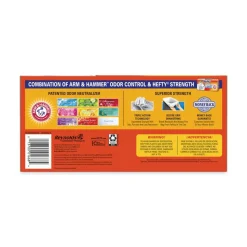 Hefty Ultra Strong 23.75 in. x 24.88 in. 13 gallon Drawstring Extra Heavy-Duty Tall Kitchen Trash Bags - White (240/Carton)