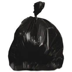 Heritage 40 in. x 46 in. 45 gal. 0.7 mil. Linear Low-Density Can Liners - Black (250/Carton)