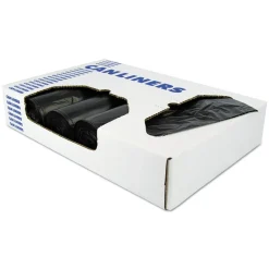 Heritage 24 in. x 27 in. 30 gal. 1 mil Eco Blend Max Can Liners - Black (500/Carton)