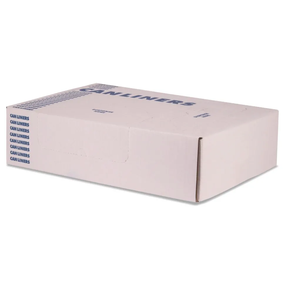 Heritage H9250AK 46 in. x 50 in. 60 gal. 1.5 mil Linear Low Density Stock Trash Bags - Black (100/Carton)