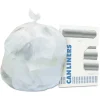 Heritage H8647SC 43 in. x 47 in. 56 gal. 1.1 mil Linear Low-Density Can Liners - Clear (100/Carton)