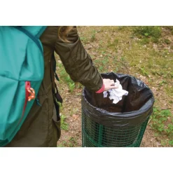 Heritage Low Density 45 Gallon 40 in. x 46 in. Repro Can Liners - Black (5 Rolls/Carton)