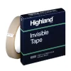 Highland 0.75 in. x 72 yds 3 in. Core Invisible Permanent Mending Tape - Clear (1-Roll)
