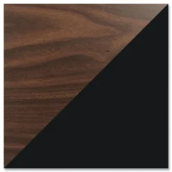 Hirsh Industries 48 in. x 30 in. x 29.5 in. One Right-Hand Pedestal: Box/File Drawers Teachers Pedestal Desks - Walnut/Black