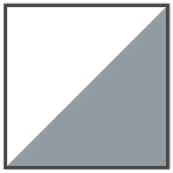 Hirsh Industries 48 in. x 30 in. x 29.5 in. One Right-Hand Pedestal: Box/File Drawers Teachers Pedestal Desks - White/Platinum