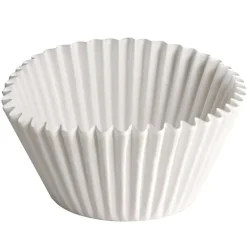 Hoffmaster 2.25 Diameter x 1.88 h Fluted Paper Bake Cups - White (500/Pack, 20 Packs/Carton)