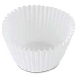 Hoffmaster 2.25 Diameter x 1.88 h Fluted Paper Bake Cups - White (500/Pack, 20 Packs/Carton)