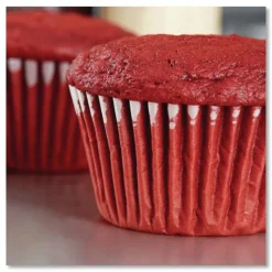 Hoffmaster 2.25 Diameter x 1.88 h Fluted Paper Bake Cups - White (500/Pack, 20 Packs/Carton)