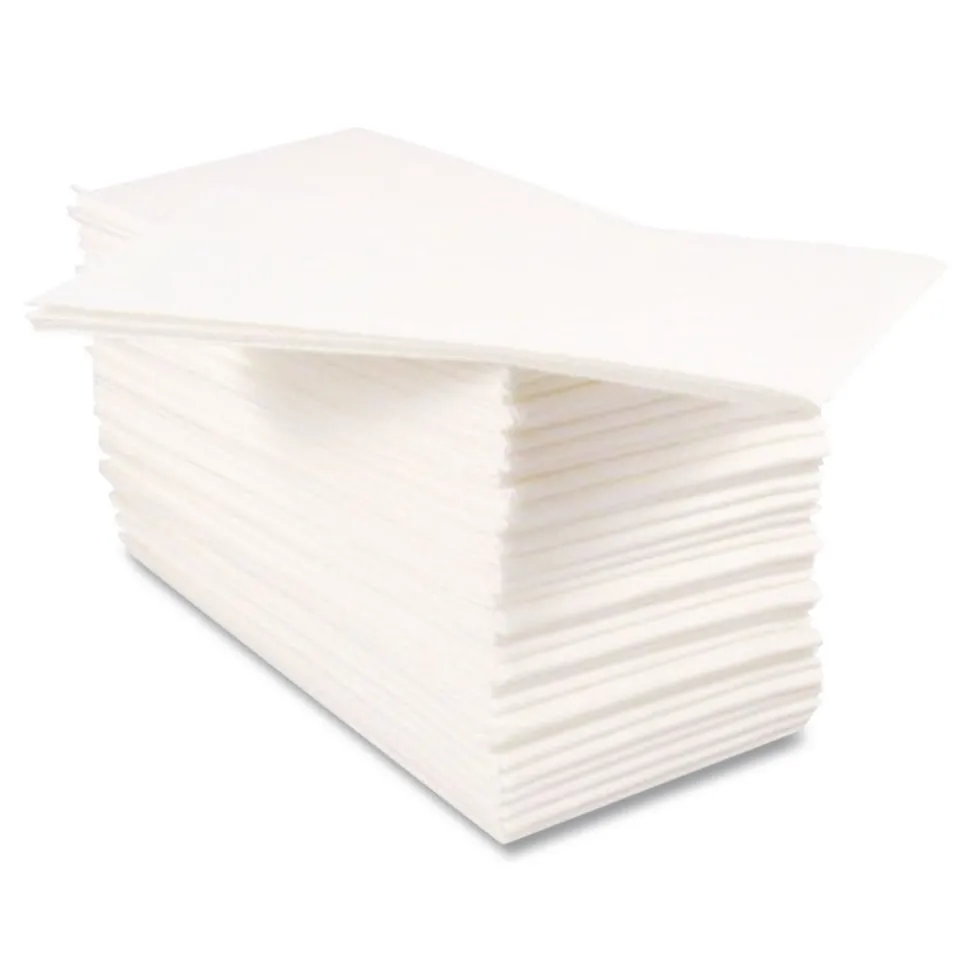 Hoffmaster 15 in. x 17 in. 2-Ply Dinner Napkins - White (4 Packs/Carton)
