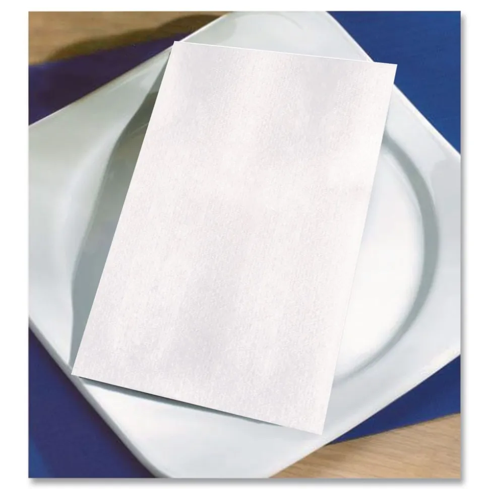 Hoffmaster 15 in. x 17 in. 2-Ply Dinner Napkins - White (4 Packs/Carton)