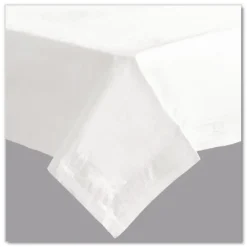 Hoffmaster 72 in. x 72 in. Tissue/Poly Tablecovers - White (25/Carton)