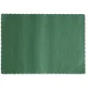 Hoffmaster 9-1/2 in. x 13.50 Solid Color Scalloped Edge Placemats - Hunter Green (1000/Carton)