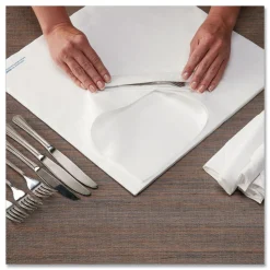 Hoffmaster 15.5 x 15.5 1 Ply Airlaid Flat Pack Napkins - White (1000/Carton)