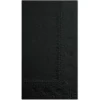 Hoffmaster 15 x 17 2-Ply Dinner Napkins - Black (1000/Carton)